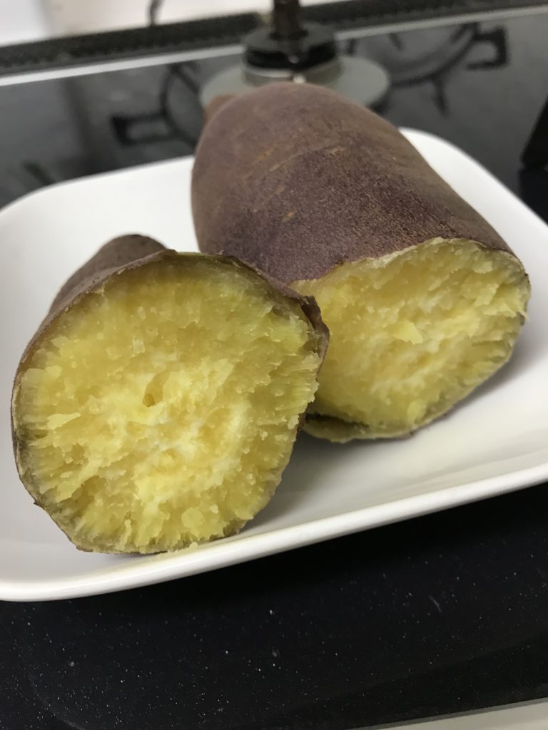 ヘルシオでふかしいも できあがり