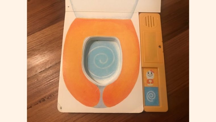 こどもちゃれんじ ぷち トイレの絵本はうんちの音が出る